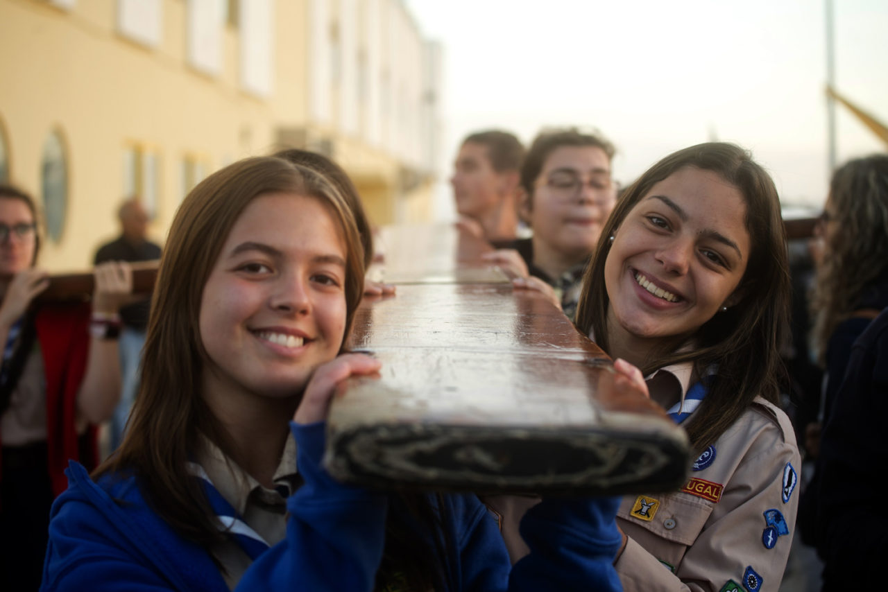 Setúbal Jovens vivem momentos de sonho os símbolos da Jornada