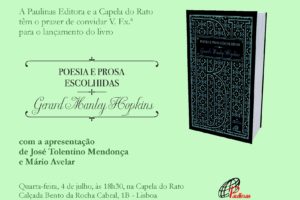 Publicações: Lançamento da obra «Poesia e Prosa Escolhidas», em Lisboa