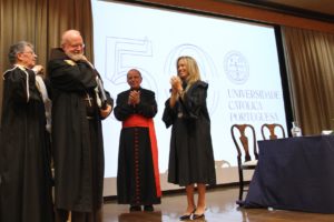 Ensino: Universidade Católica homenageia cardeal norte-americano Sean O’Malley, «amigo de Portugal»