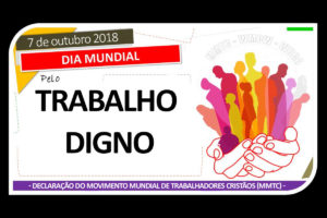 Portugal: Trabalhadores Cristãos associam-se à «Jornada Mundial pelo Trabalho Digno»