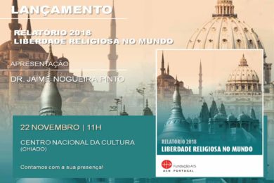 Direitos Humanos: Lançamento do relatório sobre a Liberdade Religiosa no Mundo