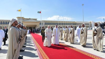 Emirados: Francisco despediu-se de Abu Dhabi, após viagem histórica (c/vídeo)