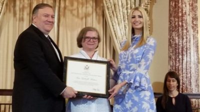 EUA: Irmã Gabriella Bottani recebeu prémio «Heróis contra o tráfico de pessoas»