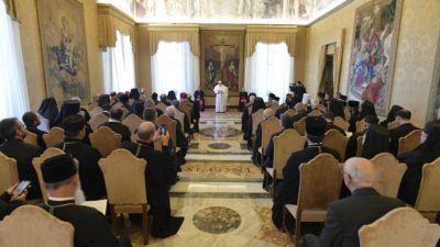 Vaticano: «Muitas desigualdades e divisões ameaçam a paz» - Papa aos Bispos Orientais Católicos na Europa