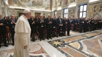 Vaticano: Papa recebeu notários italianos e destacou necessidade de «integridade moral» no seu trabalho