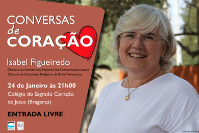 Bragança: Tertúlia «Conversas de cORAÇÃO» com Isabel Figueiredo