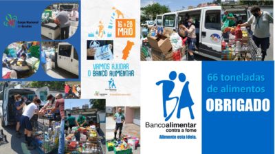 Portugal: Escuteiros ajudaram Bancos Alimentares Contra a Fome com 66 toneladas de alimentos