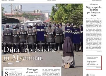 Myanmar: Religiosa enfrentou polícia para proteger manifestantes