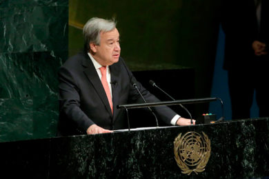 ONU: «Tirar partido da pandemia para uma retoma mais justa, verde e sustentável» é o programa de António Guterres