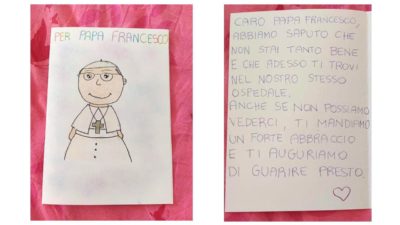 Vaticano: Papa recebeu carta de crianças hospitalizadas e flores de sem-abrigo (c/fotos e vídeo)