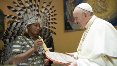 Vaticano: Papa Francisco encontrou-se com o «Movimento Laudato Si» e reafirmou a sua proximidade à «luta indígena do Brasil»