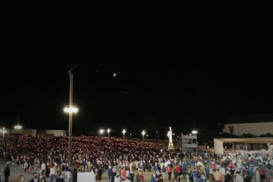 Fátima: Mais de 10 mil pessoas na vigília da peregrinação de agosto