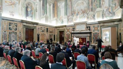 Vaticano: Papa incentivou empresários a contribuírem para o bem comum