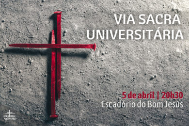 Braga: Via Sacra universitária na escadaria do Bom Jesus