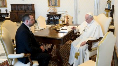 Vaticano: Papa recebeu novo embaixador da Ucrânia junto da Santa Sé