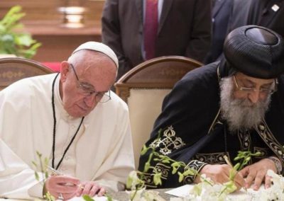 Ecumenismo: Papa assinala Dia da Amizade entre Coptas e Católicos