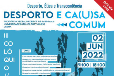 Igreja: UCP organiza colóquio sobre «Desporto e Ca(u)sa Comum»