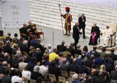 Vaticano: Papa afirma que desporto deve continuar a ser «um bem educativo e social»