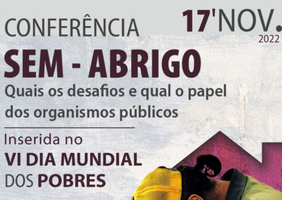Beja: Cáritas promove conferência centrada na problemática dos «Sem-Abrigo»