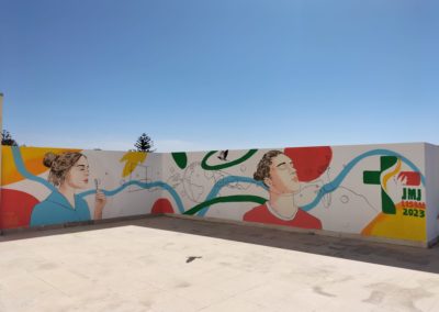 Lisboa: Mural dedicado à JMJ 2023 inaugurado no Estoril