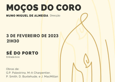 Igreja/Música: Projeto «Nunc Dimittis» dos «Moços do Coro» é apresentado na Sé do Porto