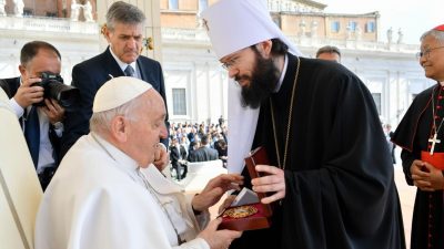 Vaticano: Papa cumprimentou responsável pelas relações externas do Patriarcado de Moscovo