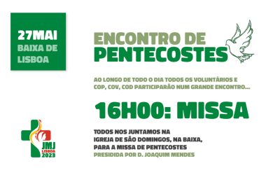 JMJ2023: COD de Lisboa promove encontro de Pentecostes