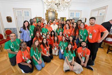 Lisboa 2023: Papa recebeu grupo de jovens afetados pelo sismo de fevereiro na Turquia