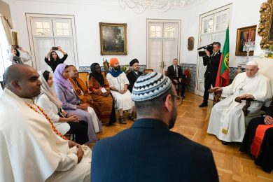 Lisboa 2023: Papa recebeu líderes de várias religiões, na Nunciatura Apostólica