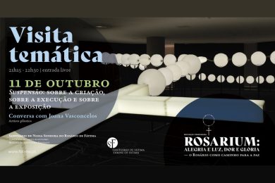 Fátima: Joana Vasconcelos orienta visita temática à exposição «Rosarium: Alegria e Luz, Dor e Glória»