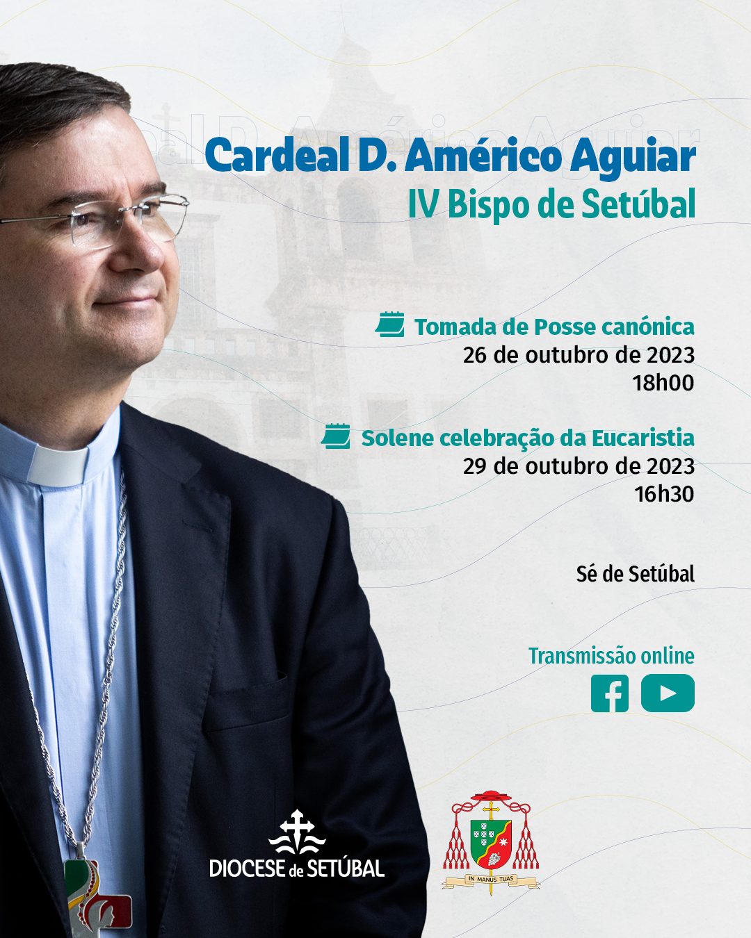 Américo Aguiar toma posse como bispo de Setúbal - SIC Notícias