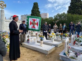 Setúbal: Cardeal D. Américo Aguiar visitou cemitérios e homenageou combatentes da Grande Guerra