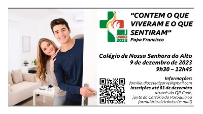 JMJ 2023: «Contem o que viveram e sentiram», pede a Diocese do Algarve às famílias e aos jovens