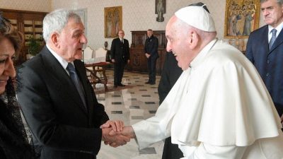 Vaticano: Papa Francisco recebe presidente do Iraque