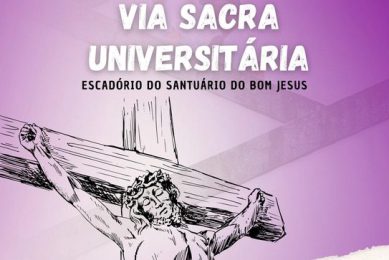 Braga: D. José Cordeiro faz Via-Sacra com universitários no escadório do Bom Jesus