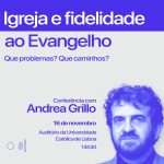 Jesuítas: Portal «Ponto SJ» organiza conferência sobre «Igreja e fidelidade ao Evangelho - que problemas? Que caminhos?»