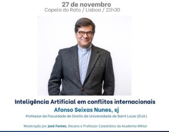 Lisboa: Capela do Rato acolhe conferência sobre «Inteligência Artificial em Conflitos Internacionais»