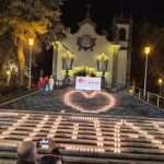 Viseu: Escadaria da Igreja dos Terceiros iluminou-se com a palavra «cuidar»