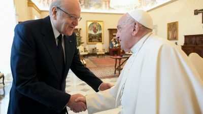 Vaticano: Papa recebeu primeiro-ministro libanês