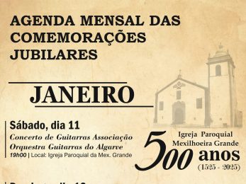 Algarve: Paróquia de Mexilhoeira Grande assinala triplo aniversário em 2025 com eventos para dar a conhecer a sua história