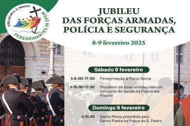 Vaticano: Delegações de 100 países participam no Jubileu das Forças Armadas, Polícia e Segurança