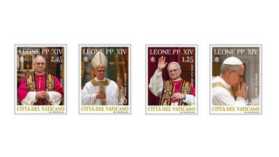 Filatelia: Correios do Vaticano emitem primeiro conjunto de selos do Papa Leão XIV