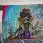 «Jubileu dos artistas»: Religiosos pintaram um grito pela paz «em silêncio» e assinaram com cores