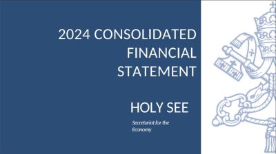 Finanças: Santa Sé regista excedente de 1,6 milhões de euros e aponta para «direção positiva»