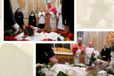 Vaticano: Papa cumpriu tradição de abençoar dois cordeiros na festa de Santa Inês