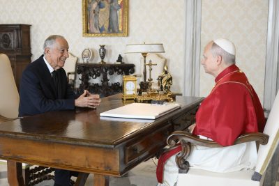 Vaticano: Papa recebeu presidente da República Portuguesa em audiência privada
