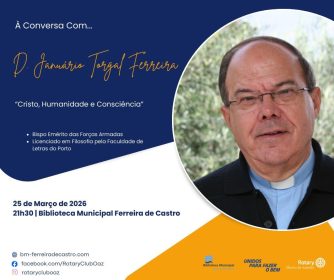 Oliveira de Azeméis: D. Januário Torgal Ferreira é o convidado da iniciativa «À conversa com…»