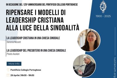 Igreja: Colégio Português em Roma organiza simpósio sobre sinodalidade