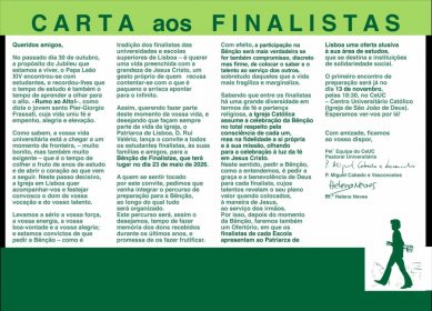 Lisboa: Bênção de Finalistas é «fechar um ciclo», e «um lançamento para o futuro», afirmam finalistas
