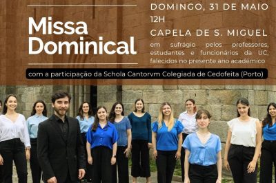 Coimbra: Capelania da Universidade celebra em sufrágio pelos membros falecidos da comunidade académica